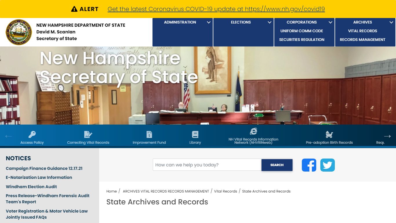 NH-SOS - State Archives and Records