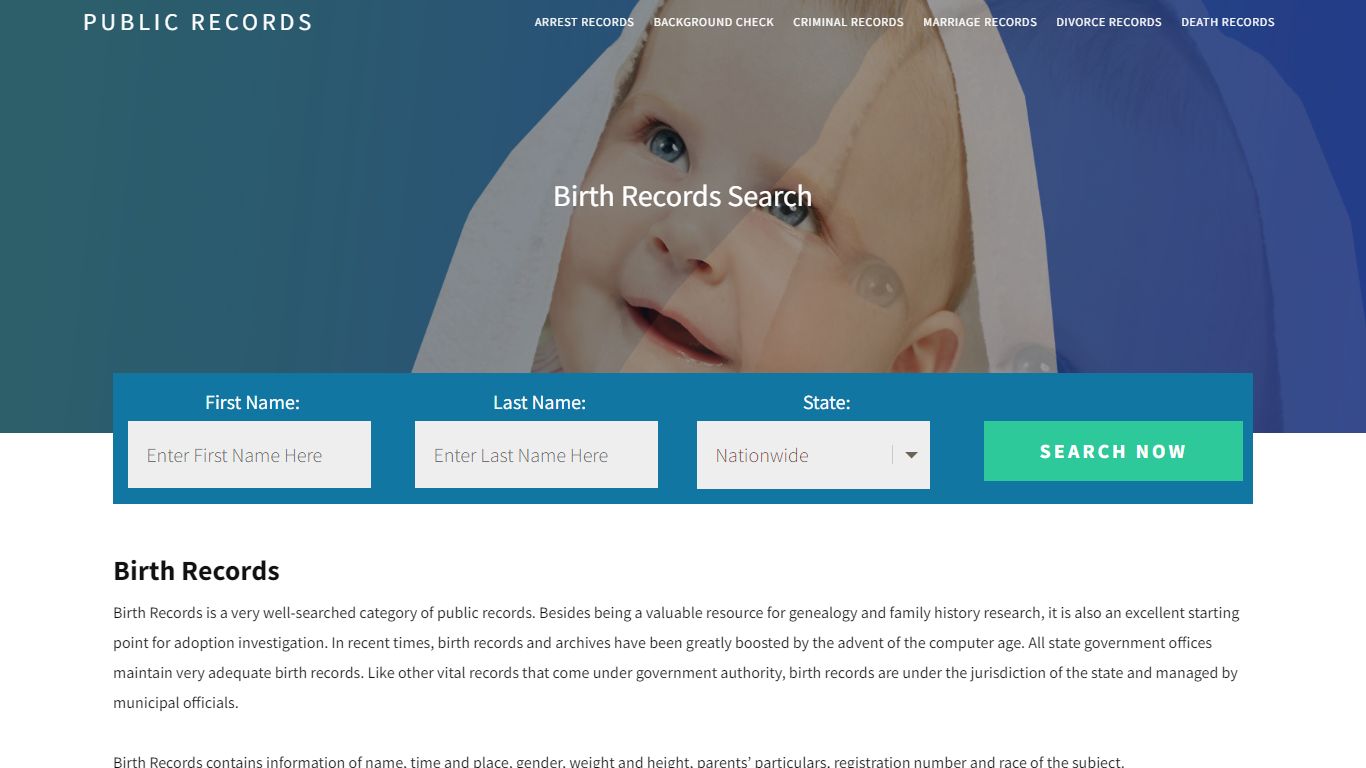 Public Birth Records | Enter Name and Search. 14Days Free